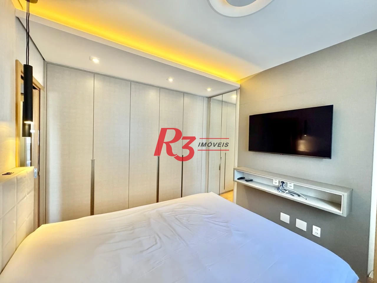 Apartamento para alugar, 127 m² por R$ 13.900,00/mês - Boqueirão - Santos/SP