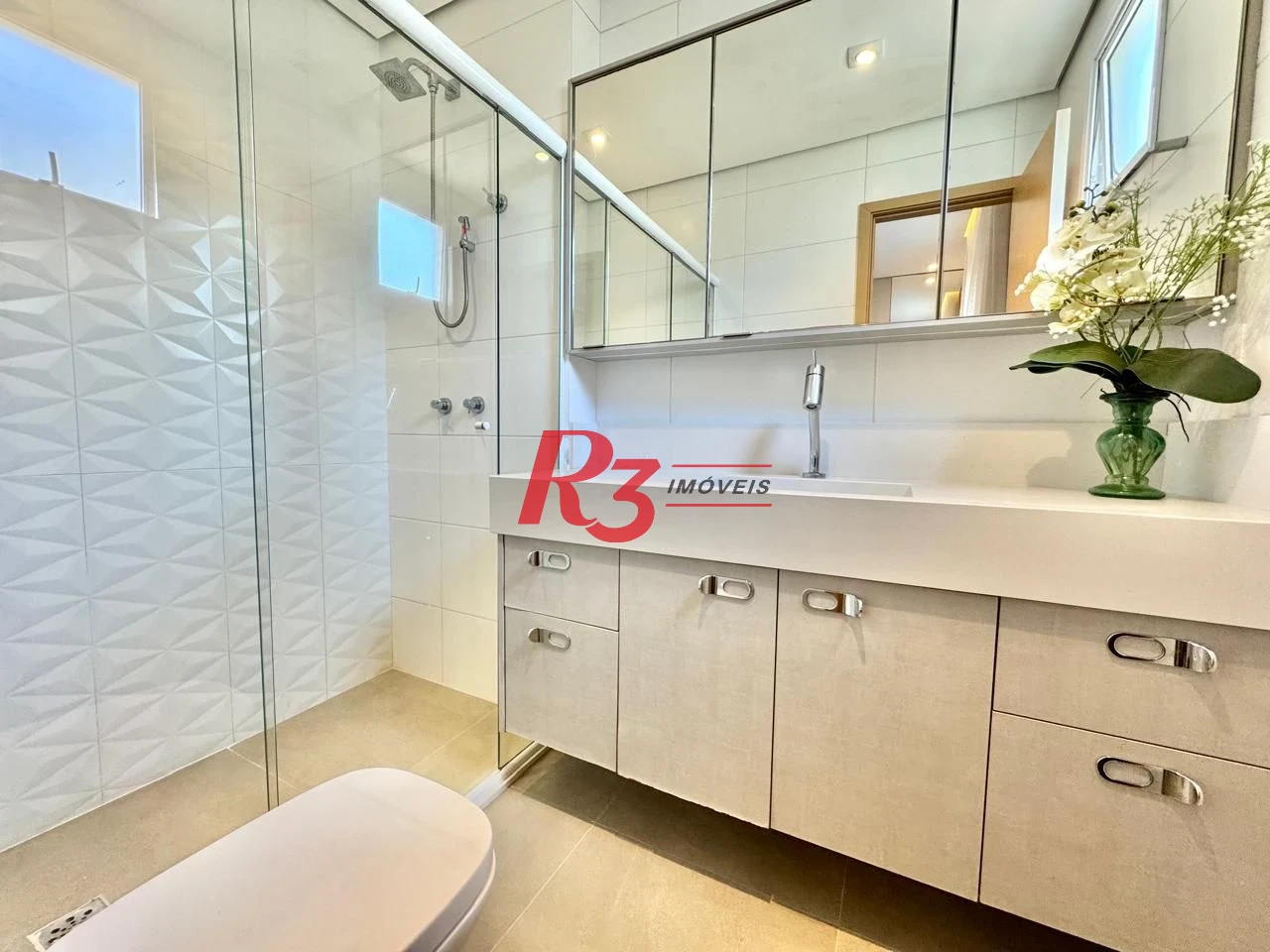 Apartamento para alugar, 127 m² por R$ 13.900,00/mês - Boqueirão - Santos/SP