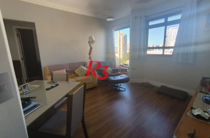 Apartamento com 1 dormitório à venda, 49 m² por R$ 600.000,00 - Boqueirão - Santos/SP