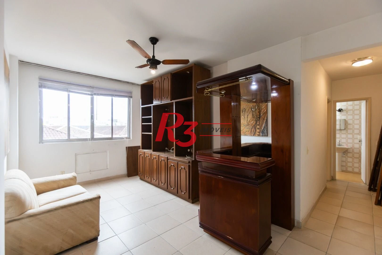Apartamento com 1 dormitório à venda, 60 m² por R$ 345.000,00 - Gonzaga - Santos/SP