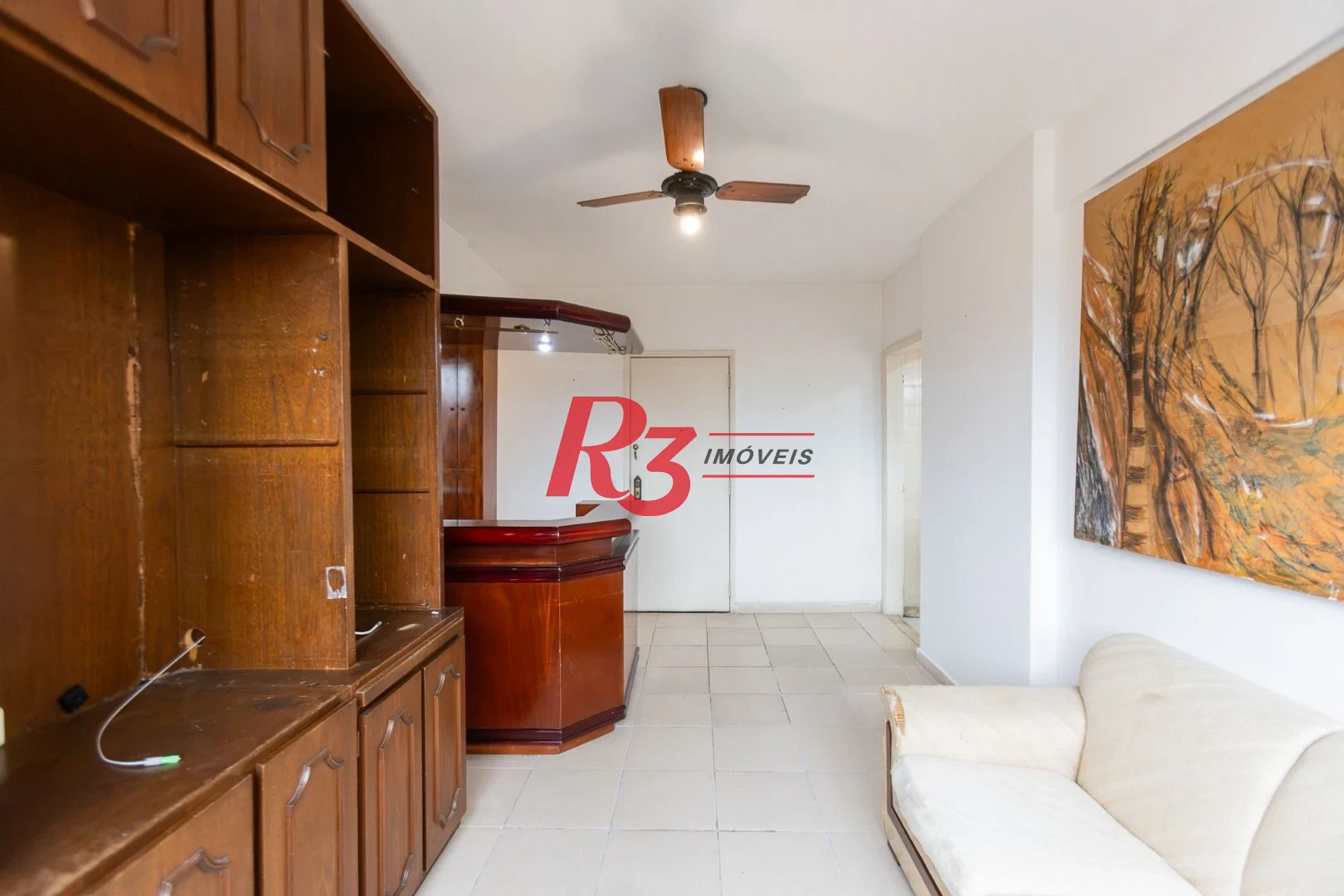 Apartamento com 1 dormitório à venda, 60 m² por R$ 345.000,00 - Gonzaga - Santos/SP