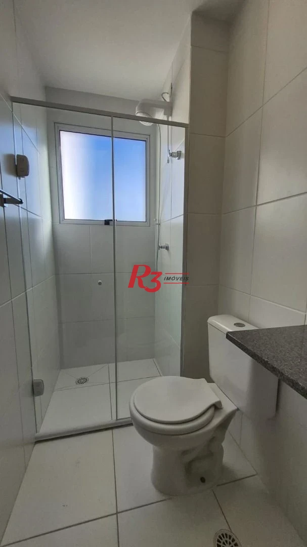 Oportunidade! Apartamento de 2 quartos em Santos com sacada vista livre, andar alto, lazer completo, 1 vaga, 380 mil, oportunidade!