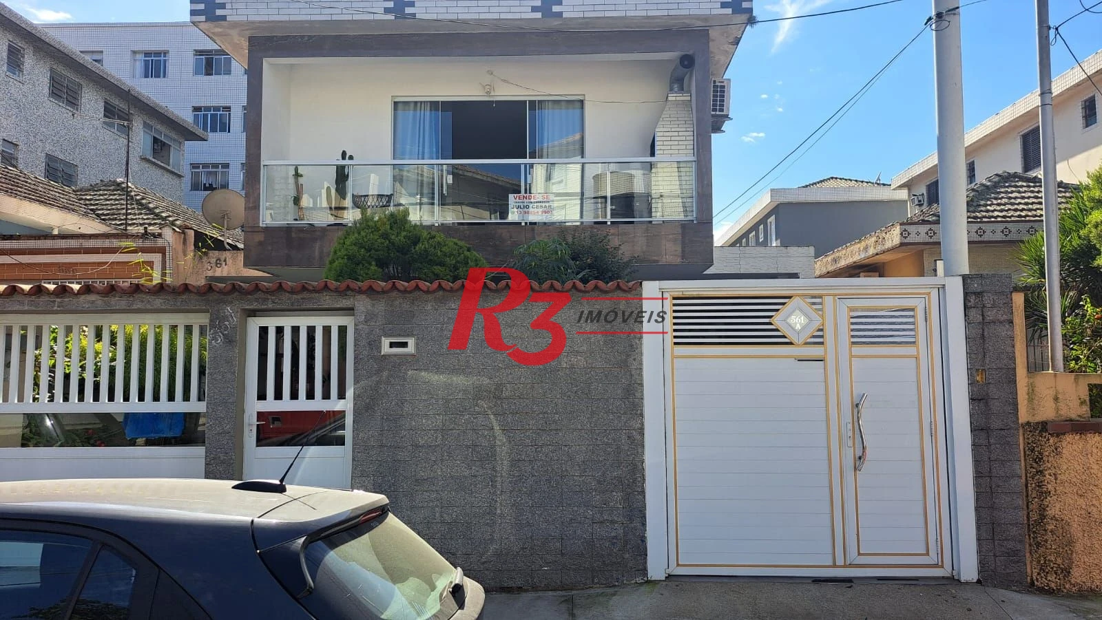Casa com 3 dormitórios à venda, 147 m² por R$ 1.085.000,00 - Estuário - Santos/SP