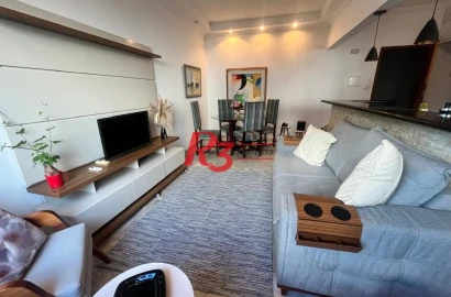 Apartamento com 2 dormitórios para alugar, 81 m² por R$ 4.650,00/mês - José Menino - Santos/SP