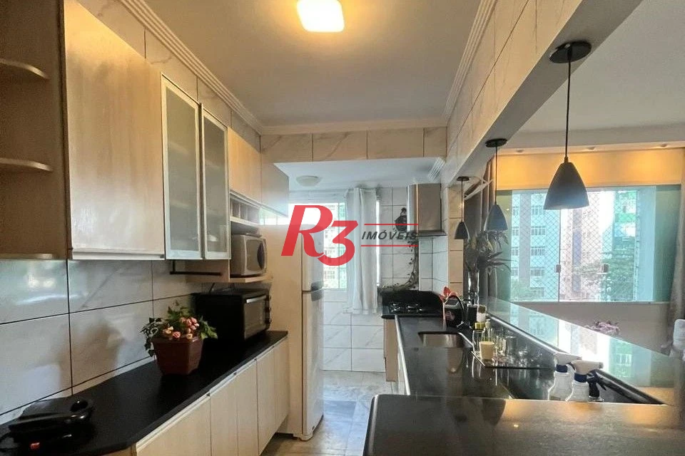 Apartamento com 2 dormitórios para alugar, 81 m² por R$ 4.650,00/mês - José Menino - Santos/SP