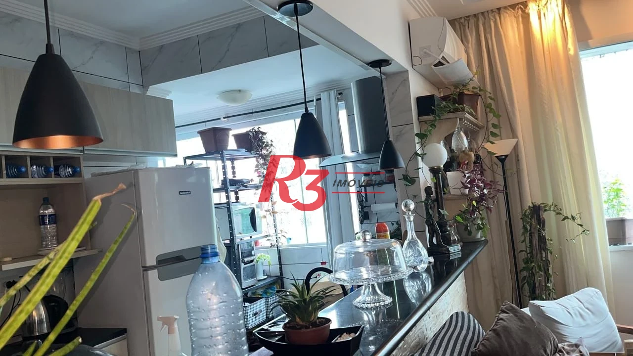Apartamento com 2 dormitórios para alugar, 81 m² por R$ 4.650,00/mês - José Menino - Santos/SP