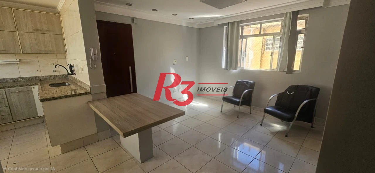 Apartamento com 2 dormitórios para alugar, 60 m² por R$ 4.200,00/mês - Macuco - Santos/SP