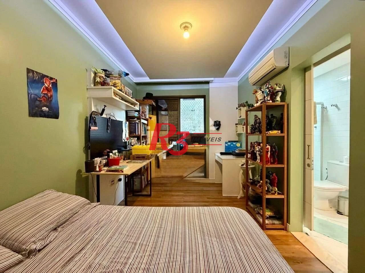 Apartamento com 3 dormitórios à venda, 135 m² por R$ 1.250.000,00 - Embaré - Santos/SP