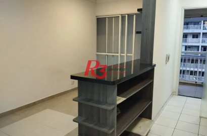 Apartamento com 1 dormitório, 50 m² - venda por R$ 430.000,00 ou aluguel por R$ 3.930,00/mês - Vila Matias - Santos/SP