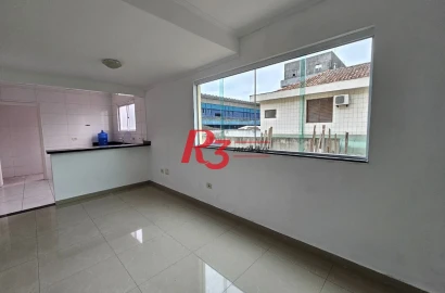 Village com 2 dormitórios para alugar, 110 m² por R$ 3.700,00/mês - Marapé - Santos/SP