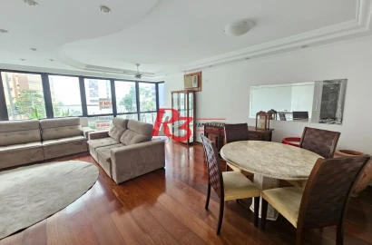 Apartamento com 2 dormitórios para alugar, 150 m² por R$ 6.100,00/mês - José Menino - Santos/SP