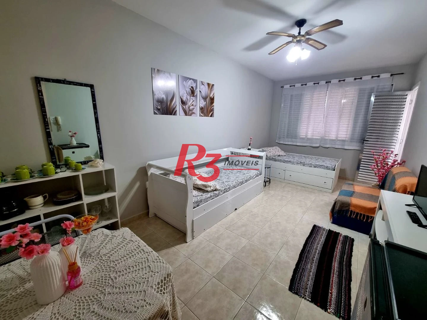 Studio com 1 dormitório à venda, 36 m² por R$ 350.000,00 - Embaré - Santos/SP