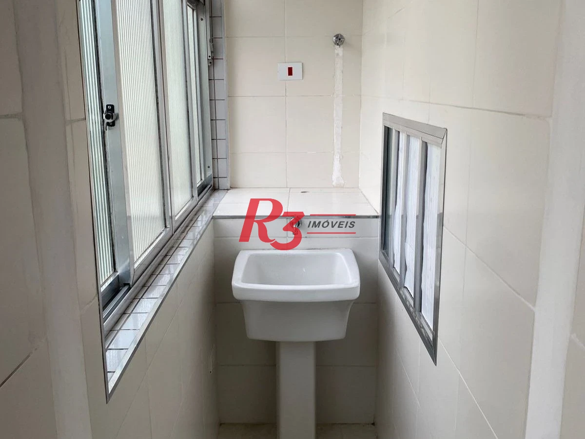 Apartamento com 1 dormitório para alugar, 40 m² por R$ 3.900,00/mês - Gonzaga - Santos/SP
