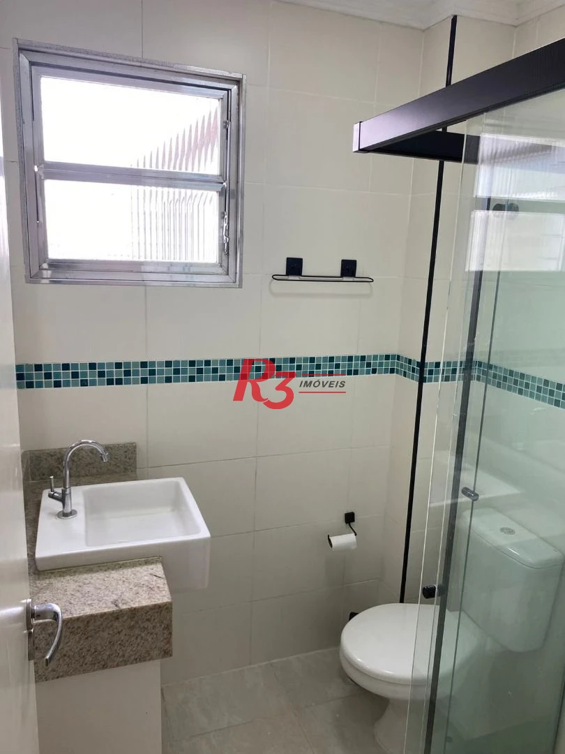 Apartamento com 1 dormitório para alugar, 40 m² por R$ 3.900,00/mês - Gonzaga - Santos/SP