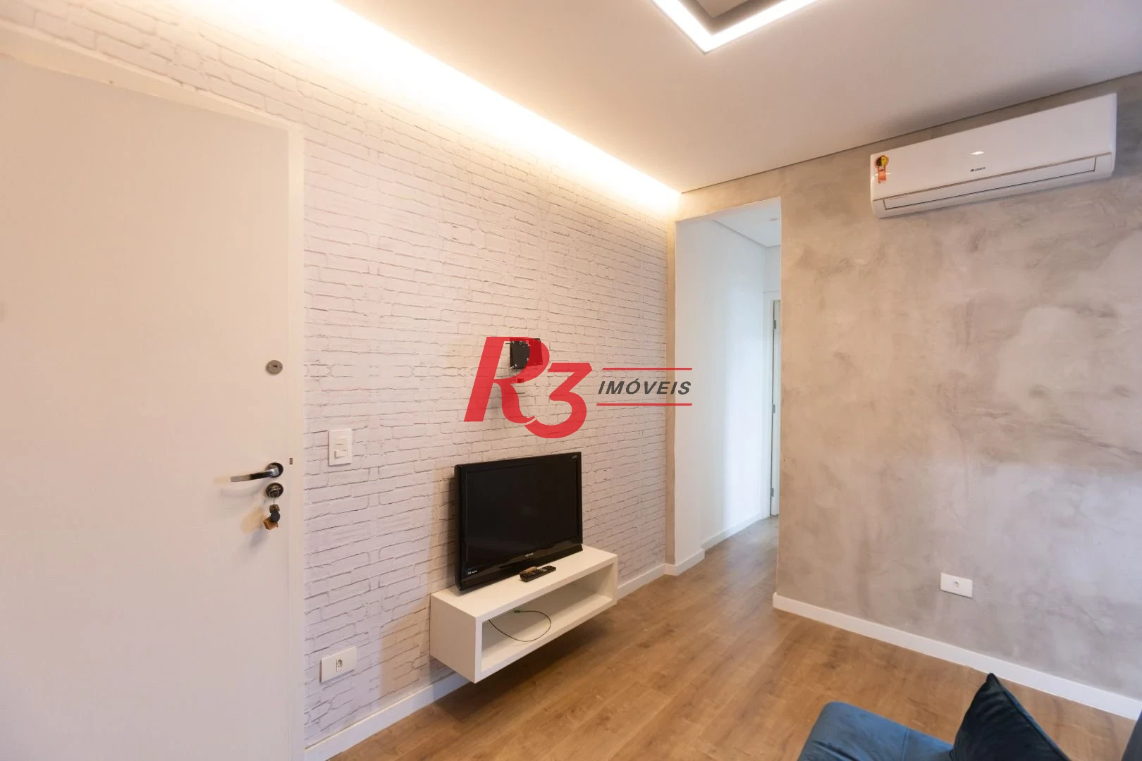 Apartamento com 1 dormitório para alugar, 40 m² por R$ 3.900,00/mês - Gonzaga - Santos/SP