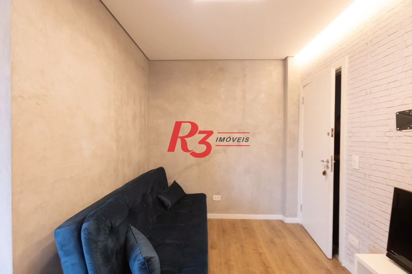 Apartamento com 1 dormitório para alugar, 40 m² por R$ 3.900,00/mês - Gonzaga - Santos/SP