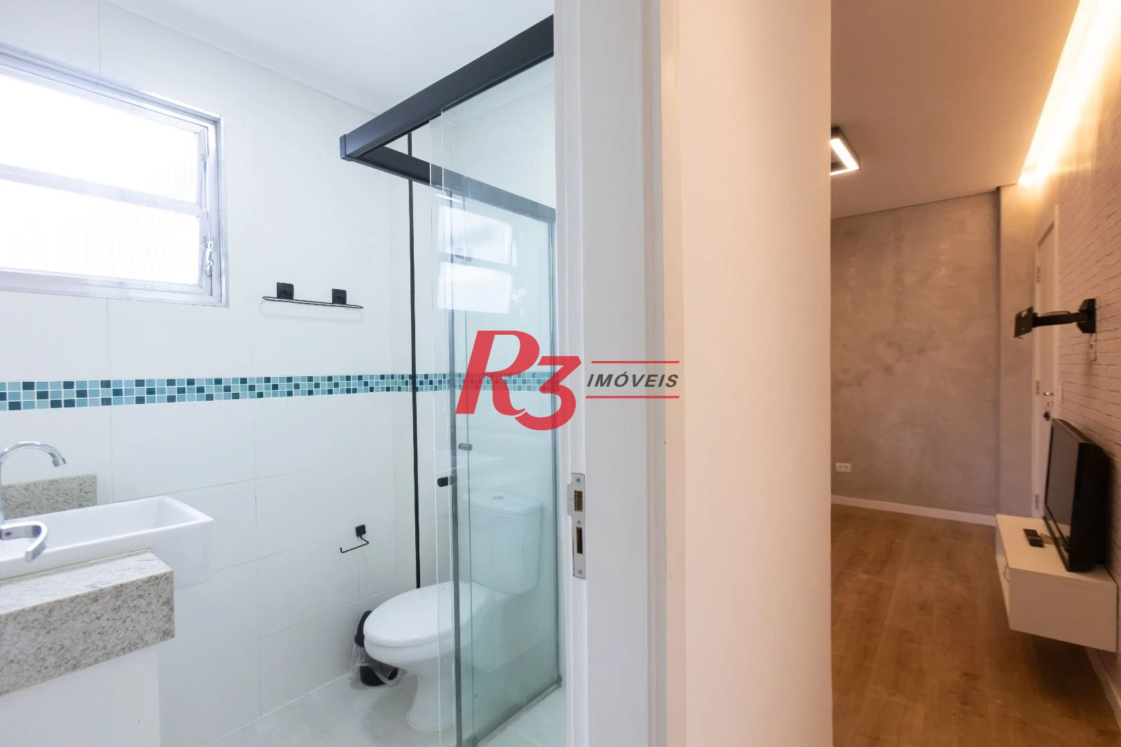 Apartamento com 1 dormitório para alugar, 40 m² por R$ 3.900,00/mês - Gonzaga - Santos/SP