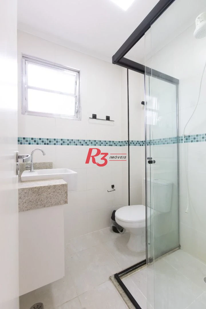 Apartamento com 1 dormitório para alugar, 40 m² por R$ 3.900,00/mês - Gonzaga - Santos/SP