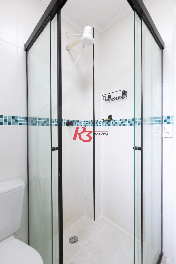 Apartamento com 1 dormitório para alugar, 40 m² por R$ 3.900,00/mês - Gonzaga - Santos/SP