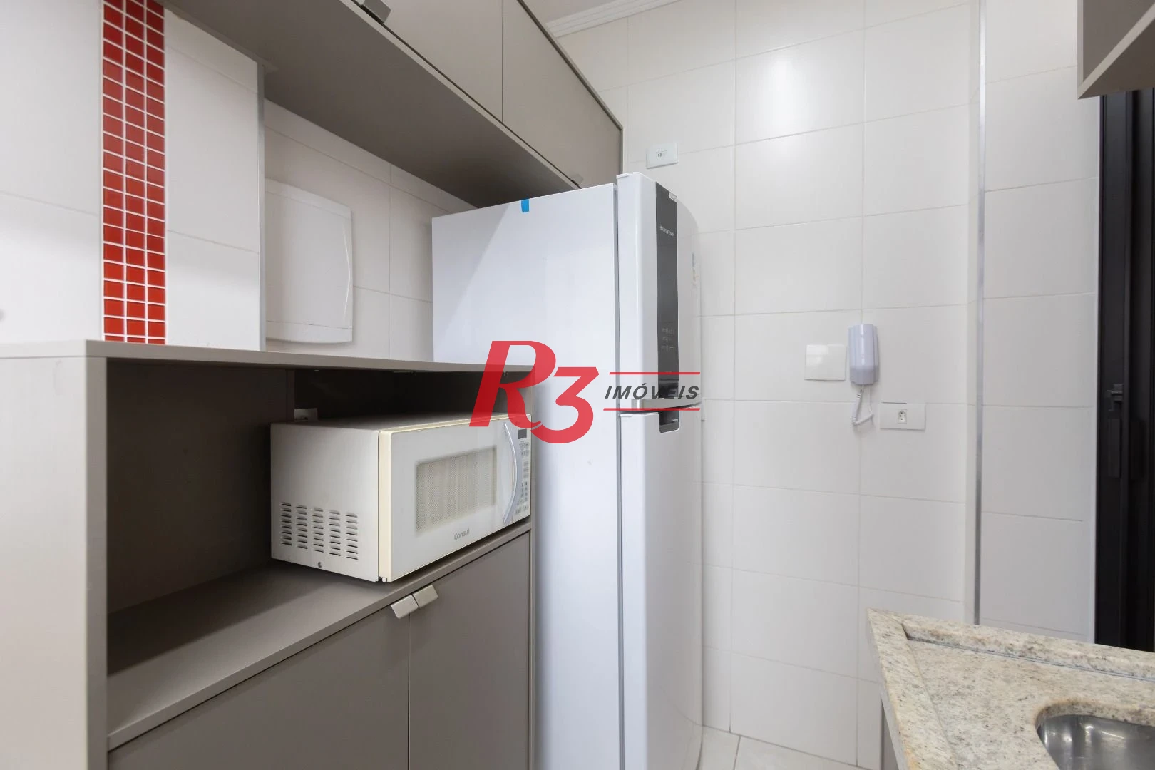 Apartamento com 1 dormitório para alugar, 40 m² por R$ 3.900,00/mês - Gonzaga - Santos/SP