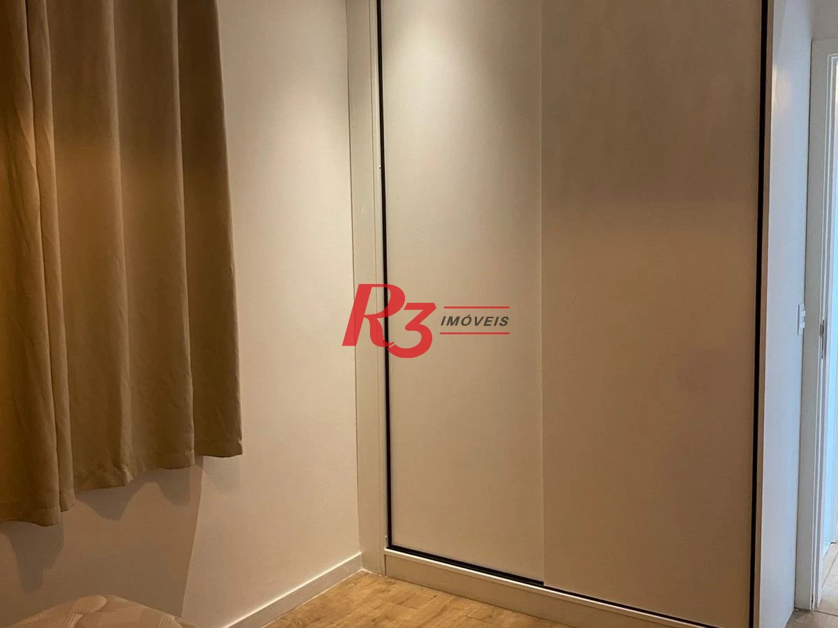 Apartamento com 1 dormitório para alugar, 40 m² por R$ 3.900,00/mês - Gonzaga - Santos/SP
