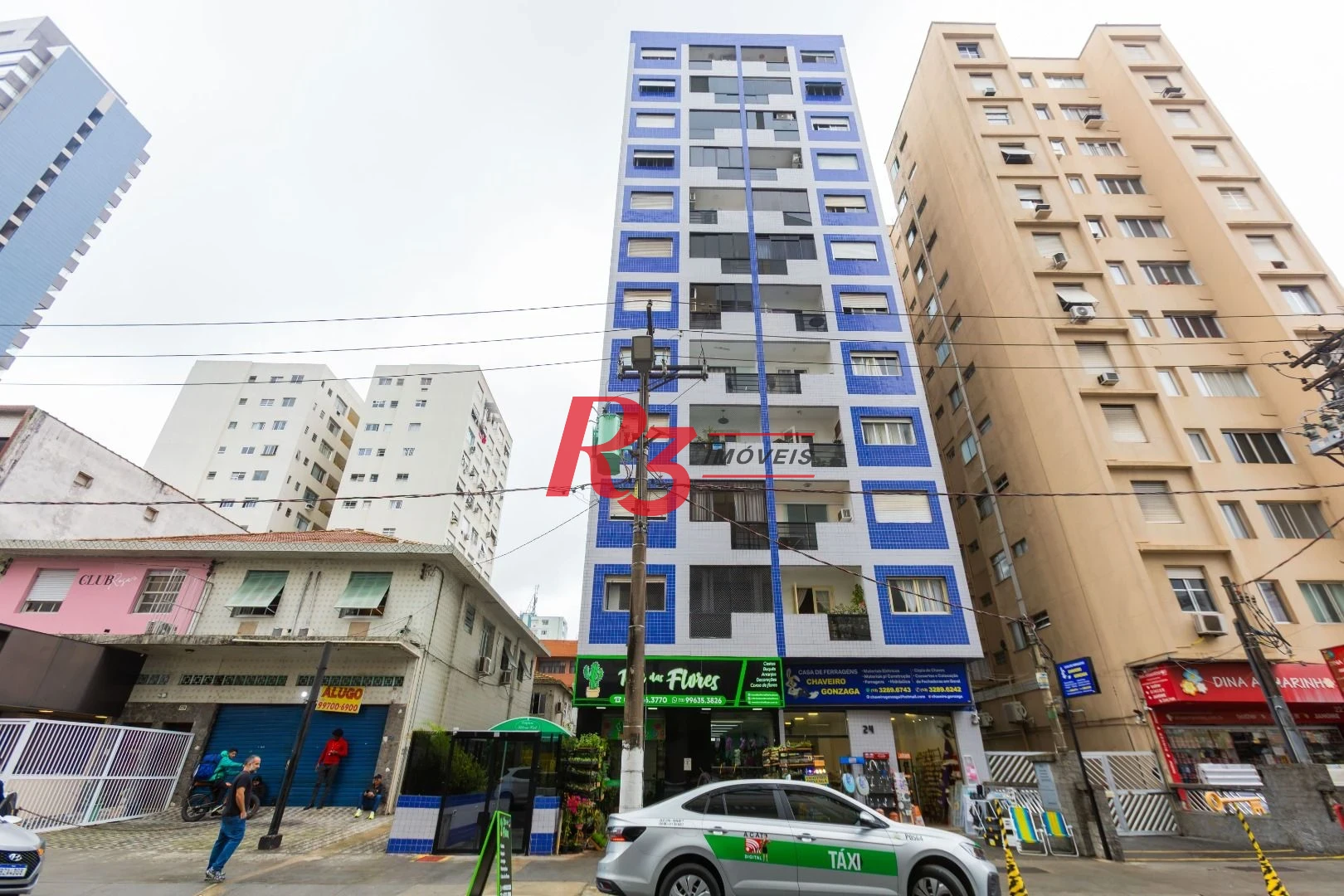 Apartamento com 1 dormitório para alugar, 40 m² por R$ 3.900,00/mês - Gonzaga - Santos/SP