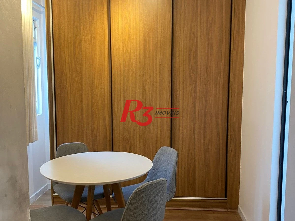 Apartamento com 1 dormitório para alugar, 40 m² por R$ 3.900,00/mês - Gonzaga - Santos/SP