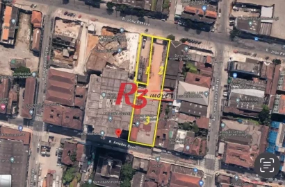 Terreno à venda, 1250 m² por R$ 4.500.000,00 - Centro - Santos/SP