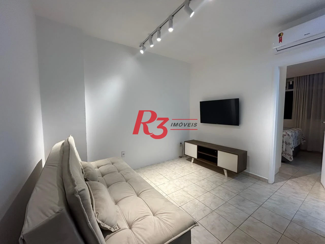 Apartamento com 1 dormitório para alugar, 39 m² por R$ 3.500,00/mês - Embaré - Santos/SP