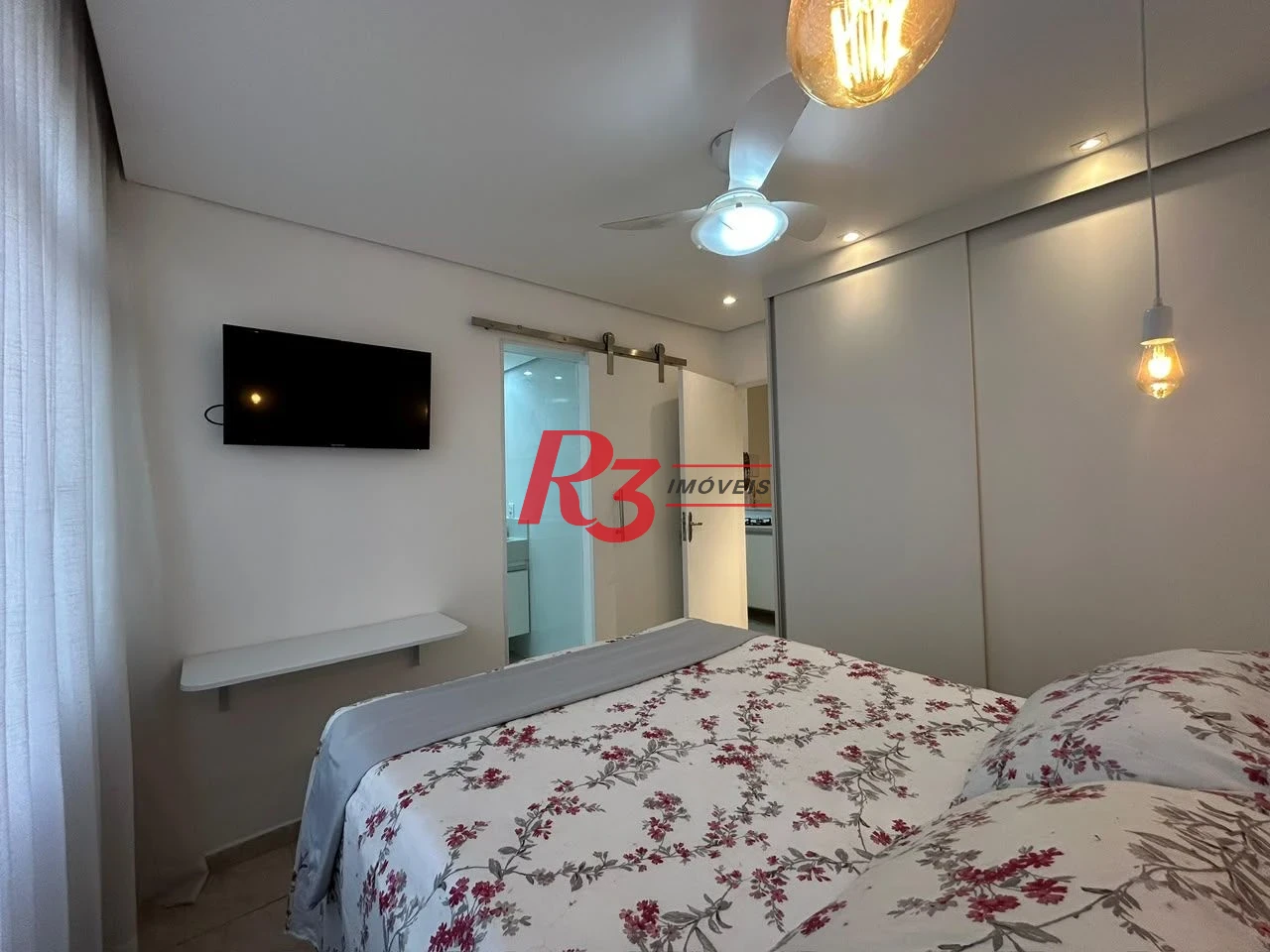 Apartamento com 1 dormitório para alugar, 39 m² por R$ 3.500,00/mês - Embaré - Santos/SP
