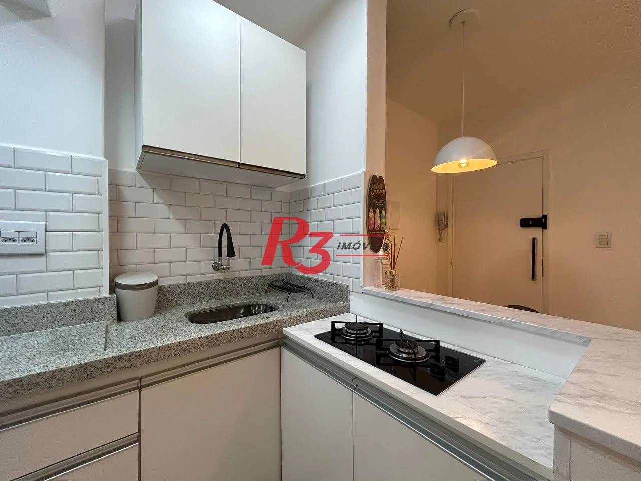 Apartamento com 1 dormitório para alugar, 39 m² por R$ 3.500,00/mês - Embaré - Santos/SP