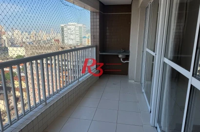 Apartamento com 3 dormitórios à venda, 92 m² por R$ 905.000,00 - Encruzilhada - Santos/SP