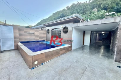 Casa com 3 dormitórios, 165 m² - venda por R$ 1.400.000,00 ou aluguel por R$ 7.335,11/mês - Marapé - Santos/SP