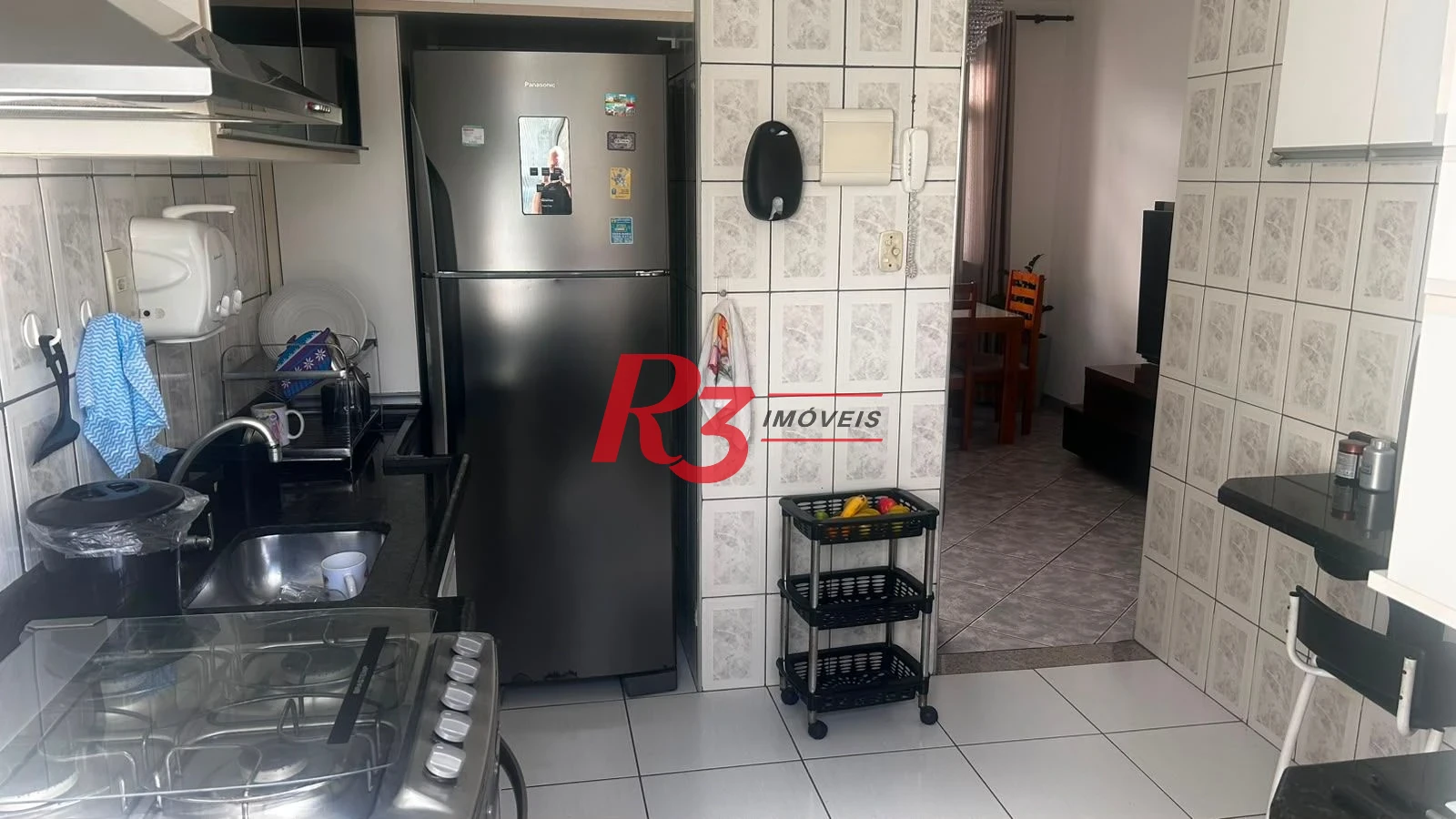 Apartamento com 3 dormitórios para alugar, 75 m² por R$ 3.800,00/mês - Vila Matias - Santos/SP