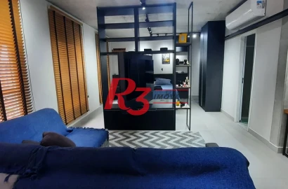 Apartamento com 1 dormitório à venda, 72 m² por R$ 905.000,00 - Embaré - Santos/SP