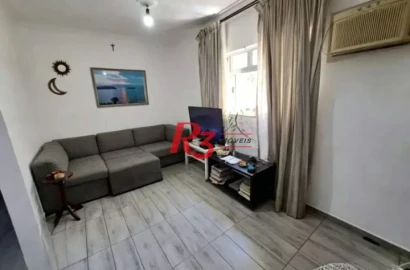 Apartamento térreo com 3 dormitórios à venda, 80 m² por R$ 575.000 - Boqueirão - Santos/SP