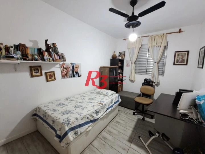 Apartamento térreo com 3 dormitórios à venda, 80 m² por R$ 575.000 - Boqueirão - Santos/SP