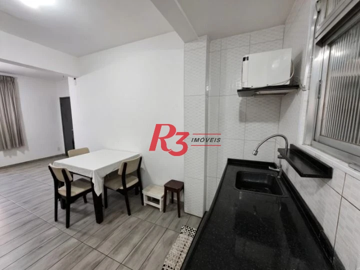 Apartamento térreo com 3 dormitórios à venda, 80 m² por R$ 575.000 - Boqueirão - Santos/SP