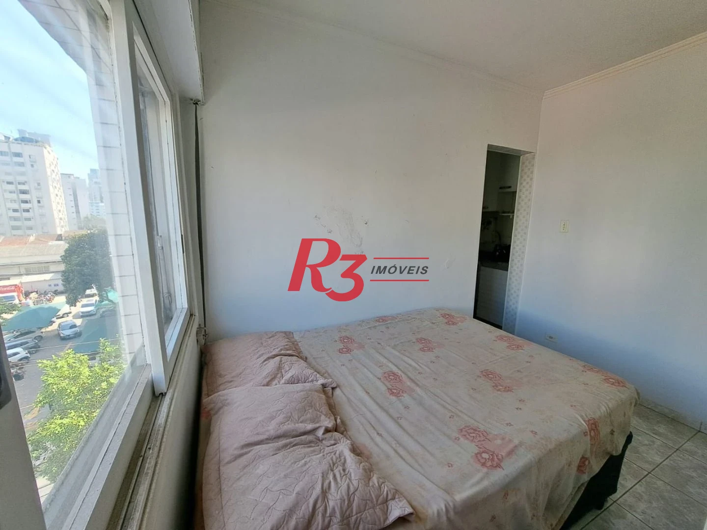 Kitnet com 1 dormitório à venda, 37 m², vista mar, por R$ 380.000 - Ponta da Praia - Santos/SP