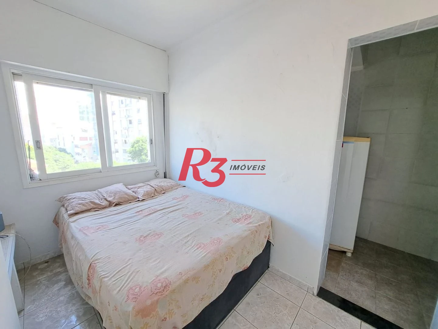 Kitnet com 1 dormitório à venda, 37 m², vista mar, por R$ 380.000 - Ponta da Praia - Santos/SP