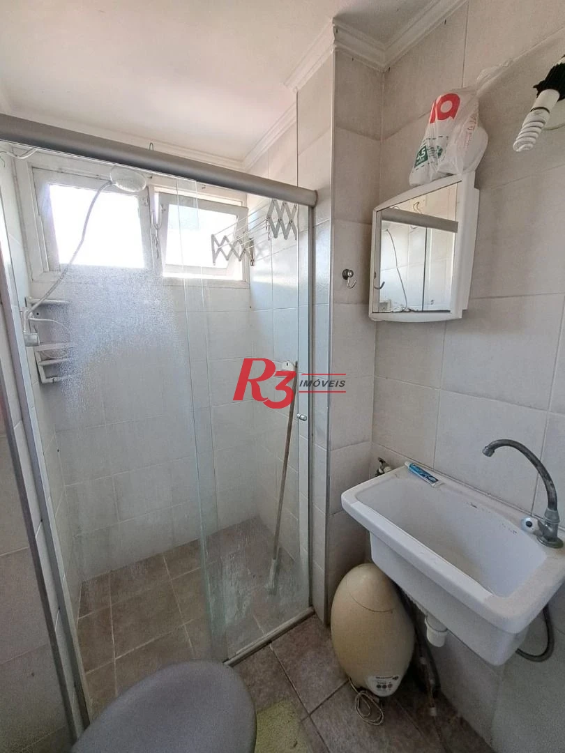Kitnet com 1 dormitório à venda, 37 m², vista mar, por R$ 380.000 - Ponta da Praia - Santos/SP