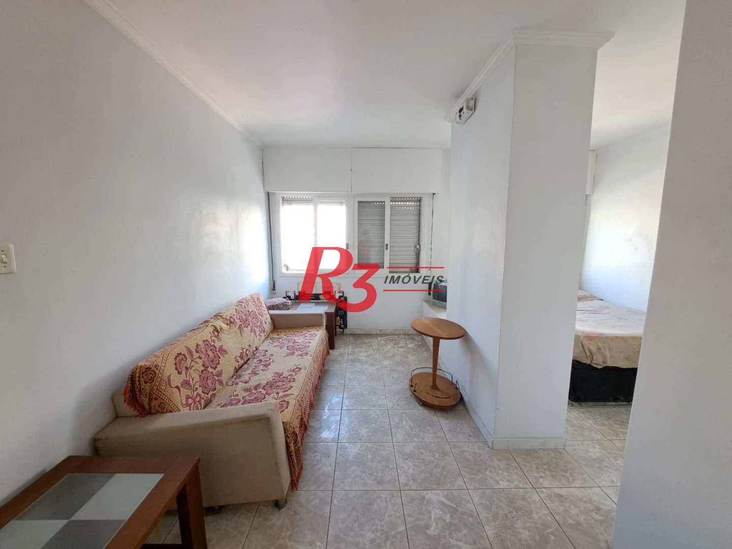Kitnet com 1 dormitório à venda, 37 m², vista mar, por R$ 380.000 - Ponta da Praia - Santos/SP