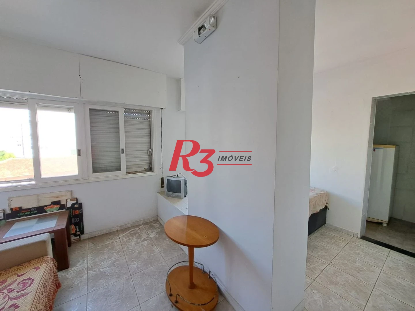 Kitnet com 1 dormitório à venda, 37 m², vista mar, por R$ 380.000 - Ponta da Praia - Santos/SP