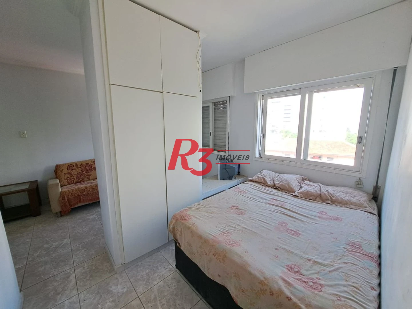 Kitnet com 1 dormitório à venda, 37 m², vista mar, por R$ 380.000 - Ponta da Praia - Santos/SP