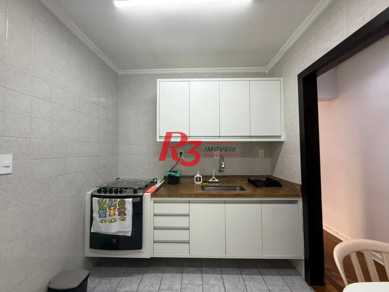 Apartamento com 1 dormitório para alugar, 100 m² por R$ 4.000,00/mês - Aparecida - Santos/SP
