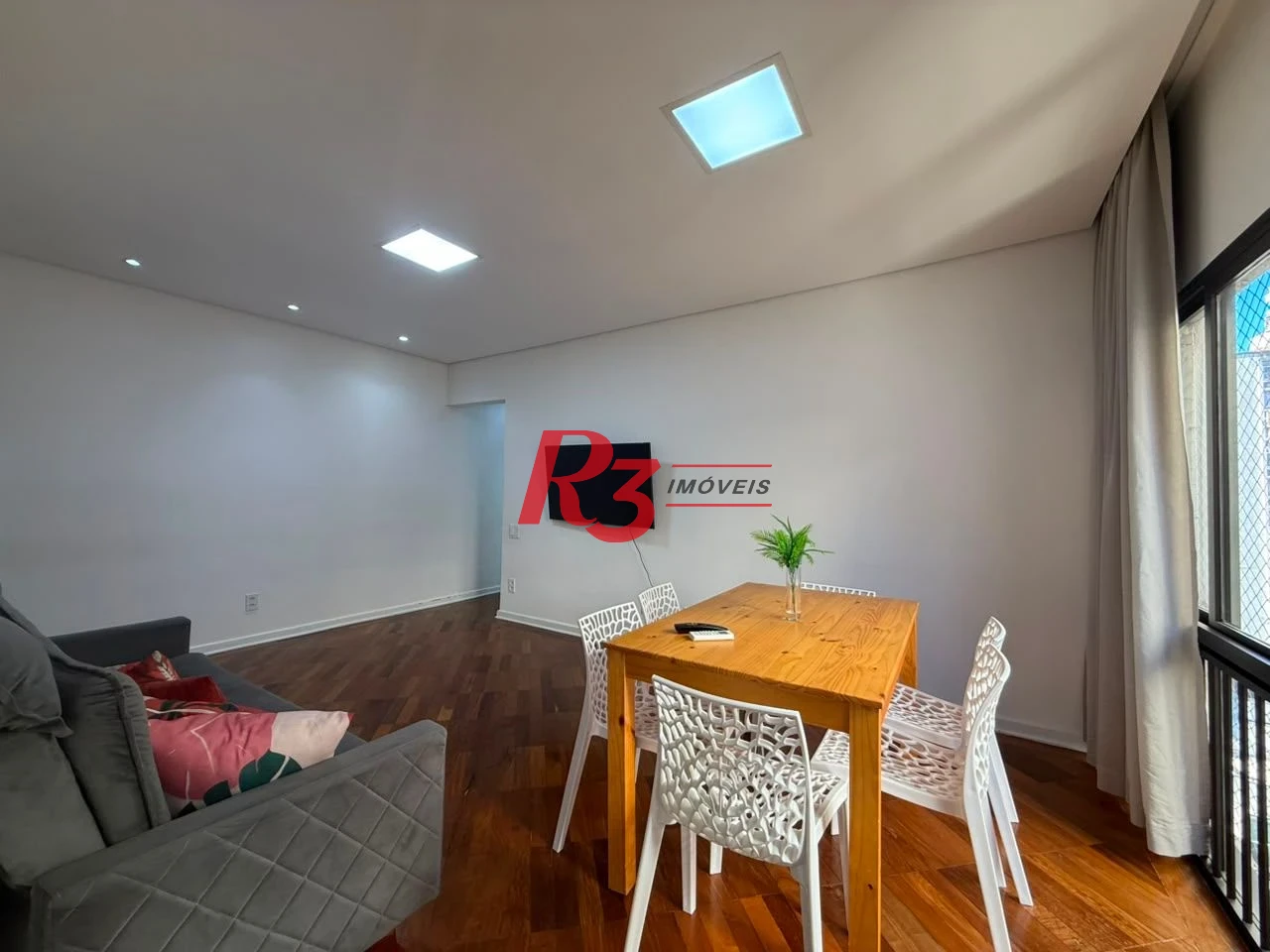 Apartamento com 1 dormitório para alugar, 100 m² por R$ 4.000,00/mês - Aparecida - Santos/SP
