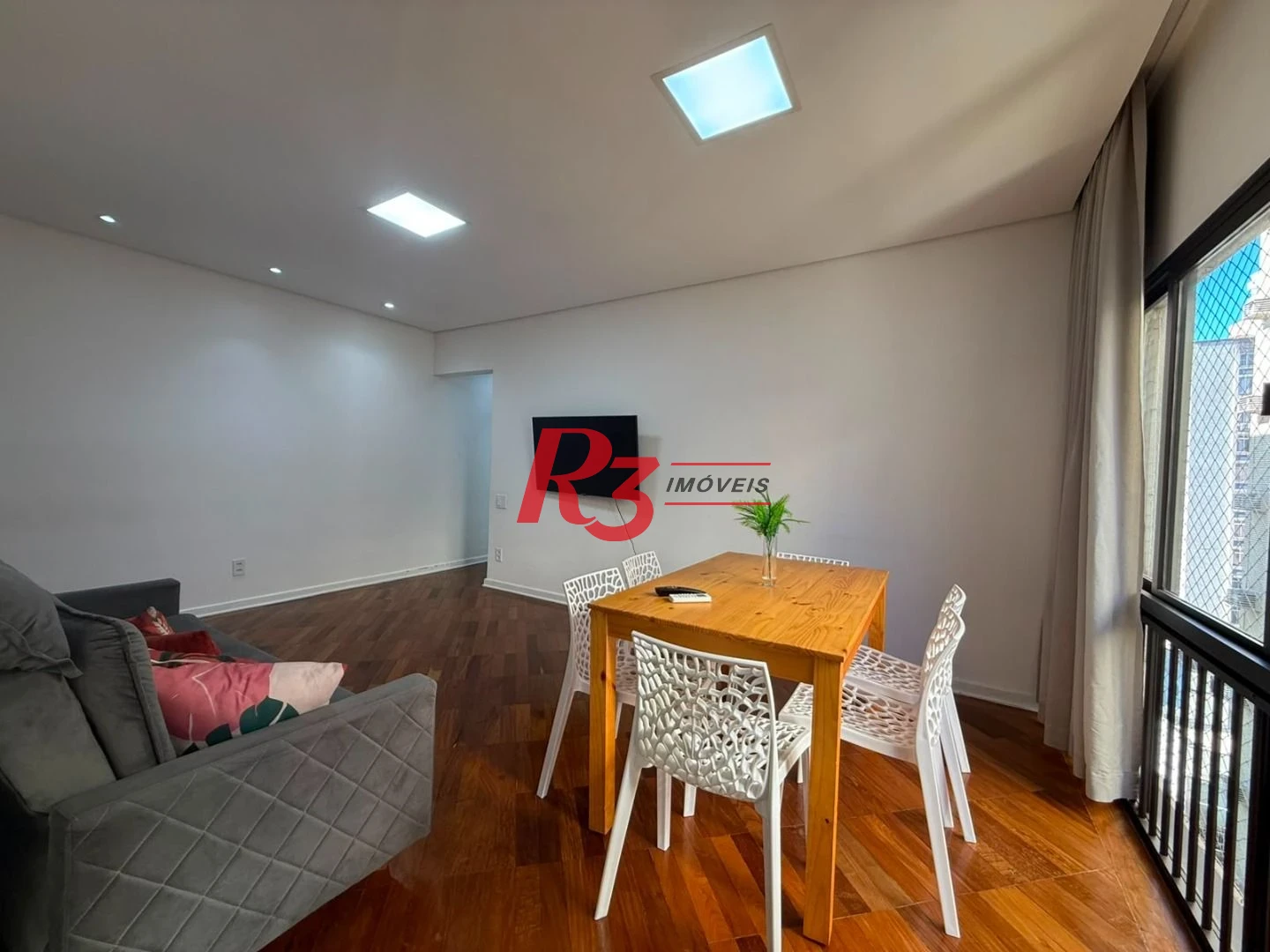 Apartamento com 1 dormitório para alugar, 100 m² por R$ 4.000,00/mês - Aparecida - Santos/SP