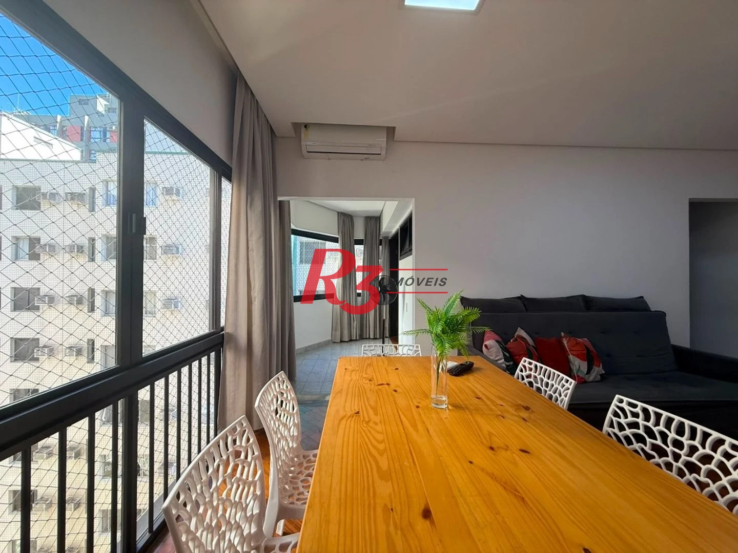Apartamento com 1 dormitório para alugar, 100 m² por R$ 4.000,00/mês - Aparecida - Santos/SP