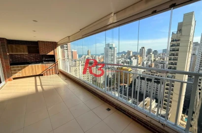 Apartamento com 3 dormitórios, 138 m² - venda por R$ 2.300.000,00 ou aluguel por R$ 15.000,02/mês - Boqueirão - Santos/SP