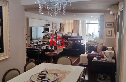 Apartamento com 3 dormitórios à venda, 176 m² por R$ 1.800.000,00 - Boqueirão - Santos/SP